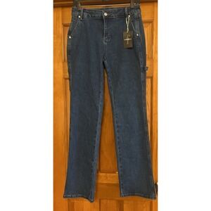 Flamingals Women's Jeans Straight Leg Carpenter Style Sz Medium 32 Inseam